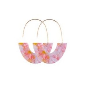 Acrylic Resin Statement Earrings - NWT